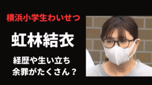 虹林結衣容疑者の生い立ちと経歴を徹底調査！余罪がたくさんある？